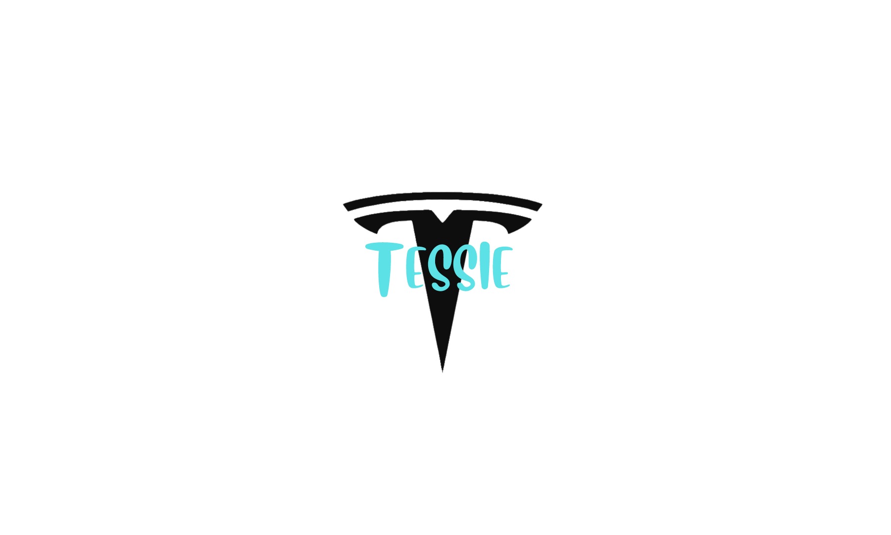 WHEELERIE Tessie car sunshade artwork with Tessie lettering