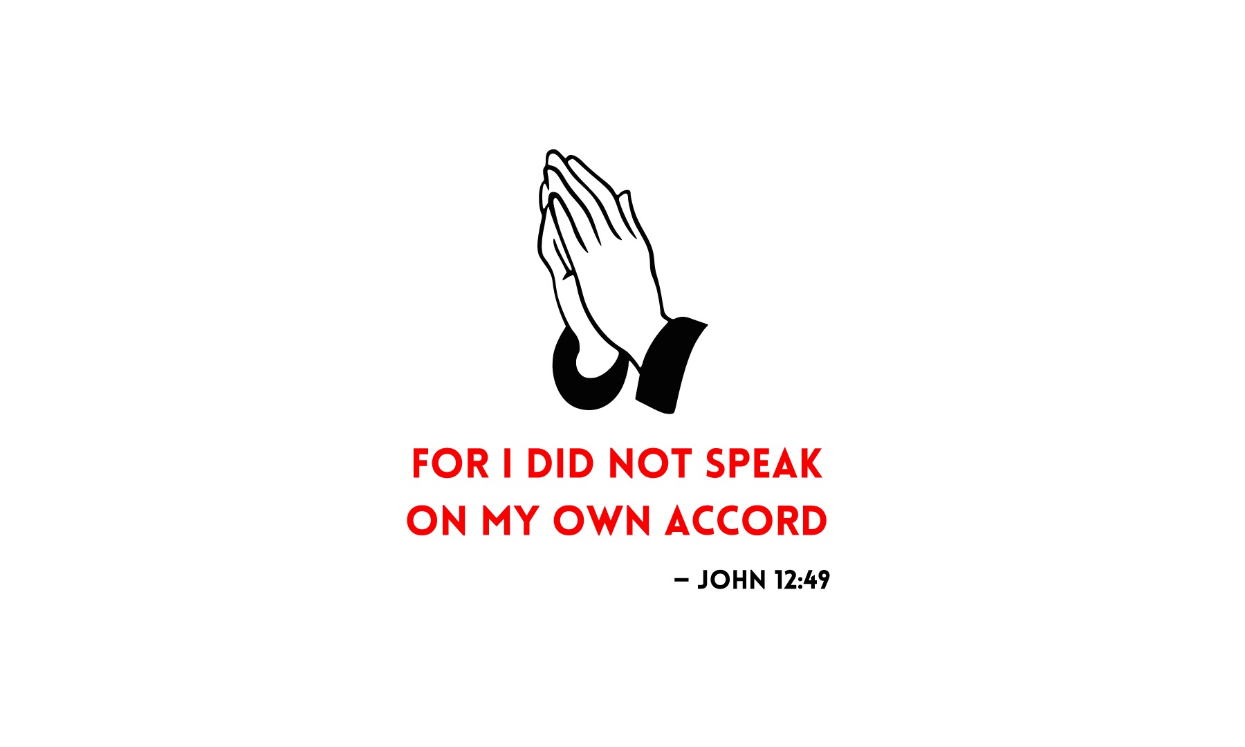 WHEELERIE John car sunshade artwork reading For I did not speak on my own accord